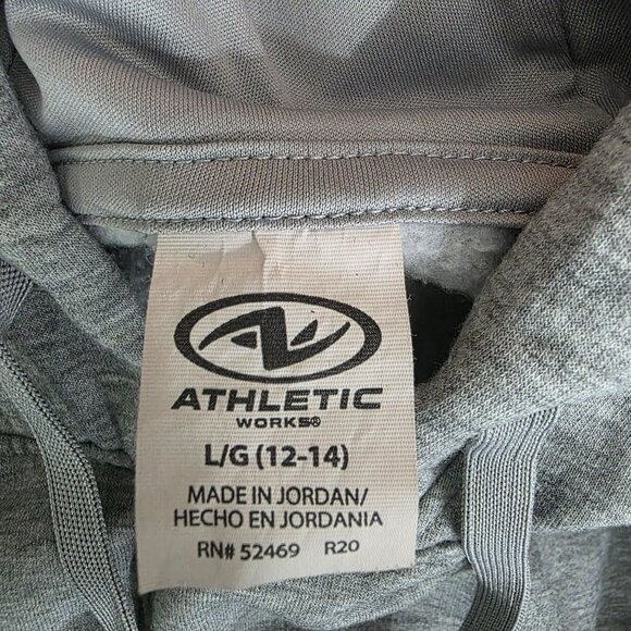 "Im The Main Character" Hoodie L/G 12-14 Grey Polyester/Modal - Picture 5 of 14